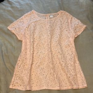 Baby Pink, Sheer Floral Top